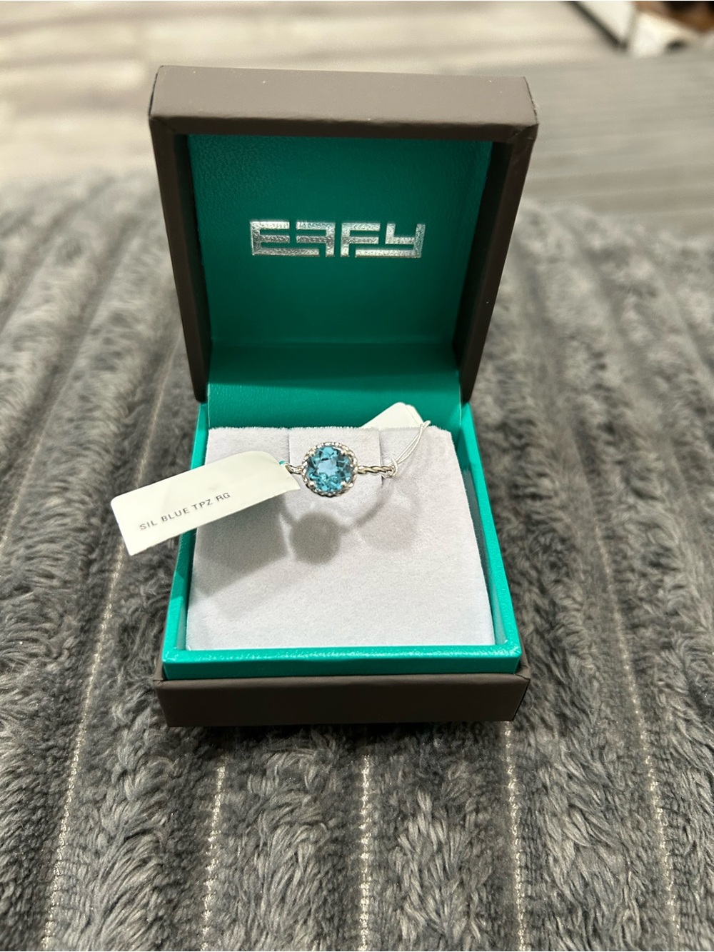 Effy Sterling Silver Blue Topaz Ring